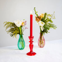 Load image into Gallery viewer, Boho Glass Stalk Candle Holders