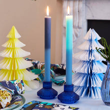 Load image into Gallery viewer, Boho Small Ribbed Glass Candle Holders