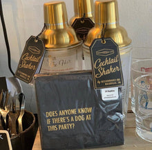 Load image into Gallery viewer, Dog at Party Cocktail Napkin