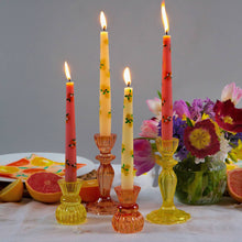 Load image into Gallery viewer, Boho Glass Stalk Candle Holders