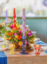 Load image into Gallery viewer, Boho Glass Stalk Candle Holders