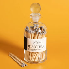 Load image into Gallery viewer, Full of Fire Matches--Glass Ball Top Apothecary Jar