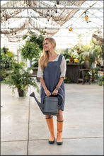 Load image into Gallery viewer, Linen Pinafore Cross-back Apron