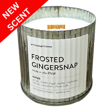 Load image into Gallery viewer, Frosted Gingersnap Rustic Vintage Farmhouse Wood Wick Candle
