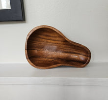 Load image into Gallery viewer, Vintage Pear-Shaped Wooden Dish
