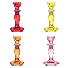 Load image into Gallery viewer, Boho Glass Stalk Candle Holders
