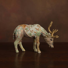 Load image into Gallery viewer, Bavarian Forest Stag Grazing 12&quot; - Sm - Beige Sari
