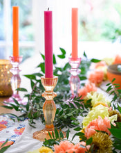 Load image into Gallery viewer, Boho Glass Stalk Candle Holders
