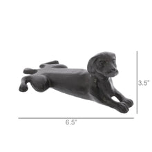 Load image into Gallery viewer, Lab Door Wedge, Cast Iron - Antique Brown
