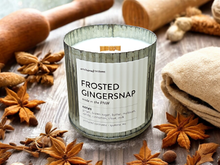 Load image into Gallery viewer, Frosted Gingersnap Rustic Vintage Farmhouse Wood Wick Candle
