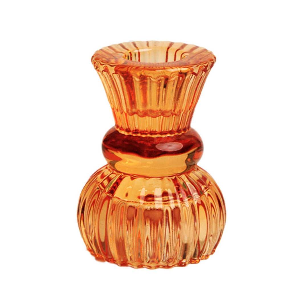 Boho Small Glass Two-Way Glass Candle Holder