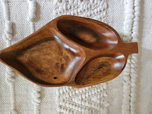 Load image into Gallery viewer, Vintage Leilani Monkey Pod Wood 3-section Serving Tray
