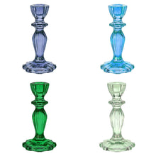 Load image into Gallery viewer, Boho Glass Stalk Candle Holders
