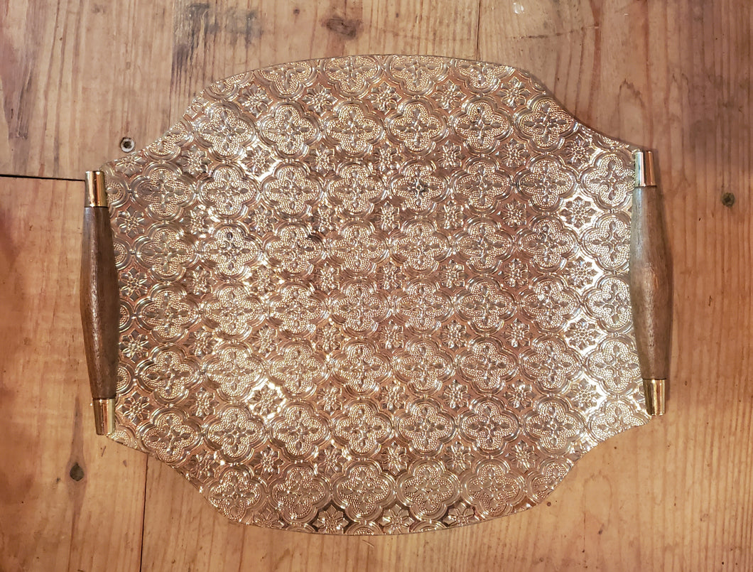 Vintage Glass Serving Tray