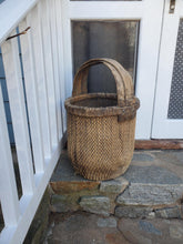 Load image into Gallery viewer, Vintage Tall Handle Rice Gathering Basket
