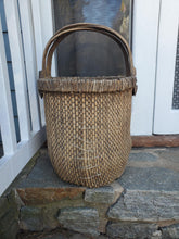 Load image into Gallery viewer, Vintage Tall Handle Rice Gathering Basket
