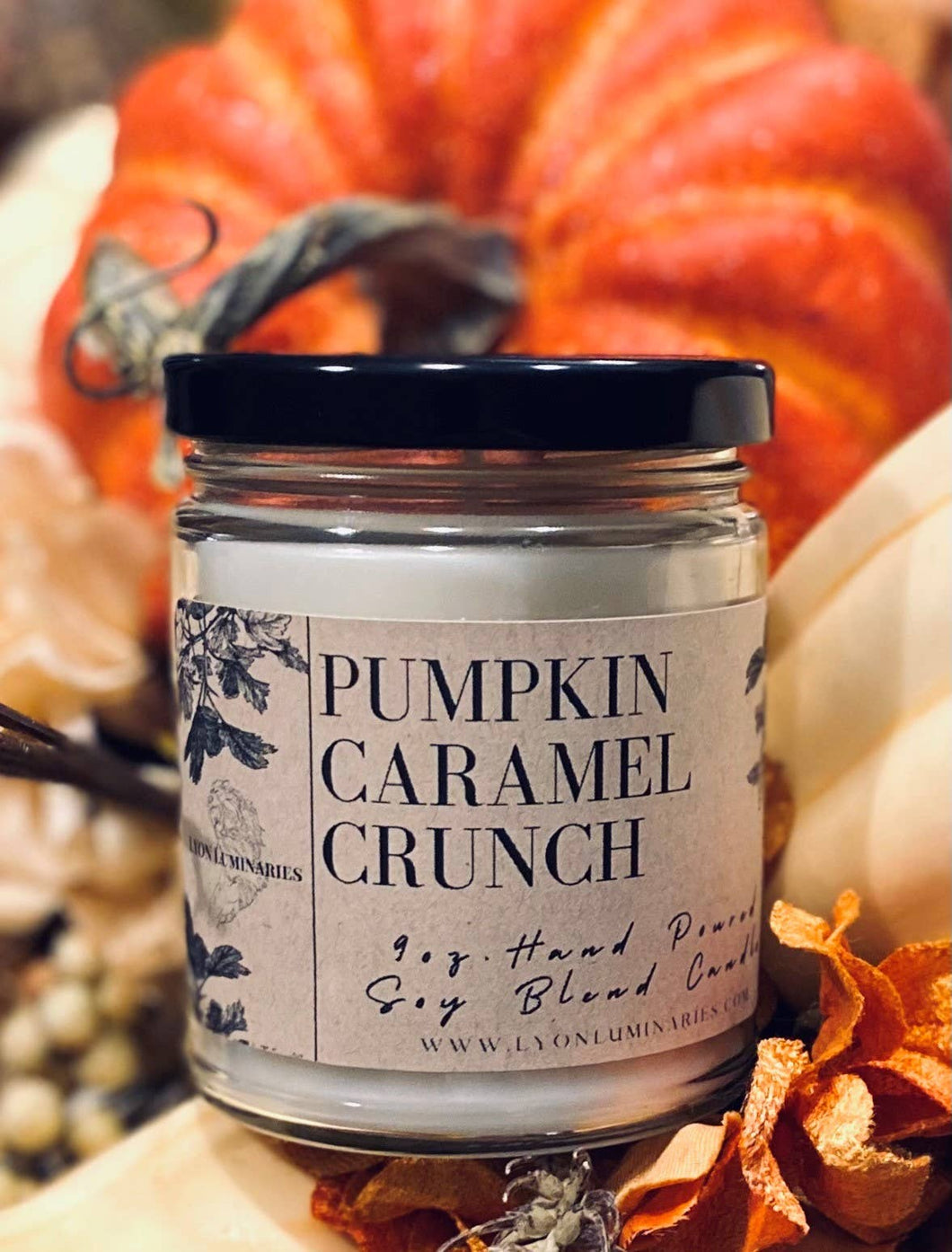 LYON Luminaries Candle Co. - Pumpkin Caramel Crunch Soy Blend Candle