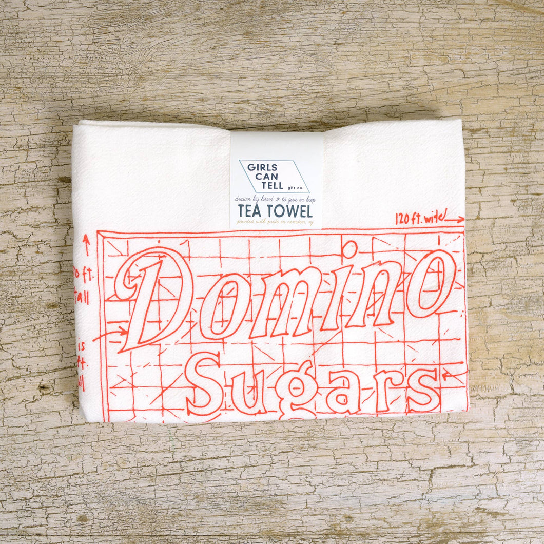 Baltimore Domino Sugars Sign Tea Towel