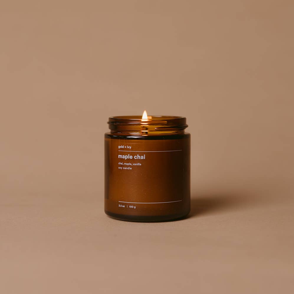 Maple Chai Soy Mini Candle -3.5 oz.