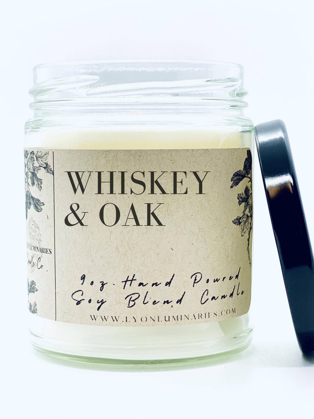 LYON Luminaries Candle Co. - Whiskey & Oak Soy Blend Candle