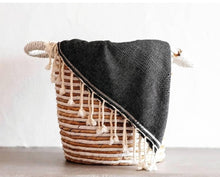 Load image into Gallery viewer, Ekin Cotton and Wool Throw Blanket
