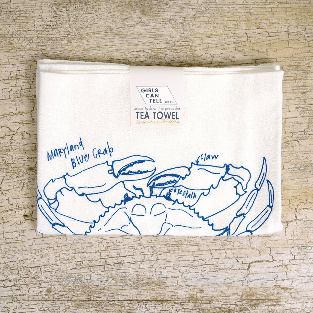 Maryland Blue Crab Tea Towel