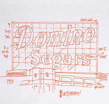 Load image into Gallery viewer, Baltimore Domino Sugars Sign Tea Towel
