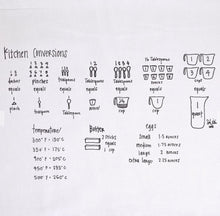 Load image into Gallery viewer, Kitchen Measurements Tea Towel
