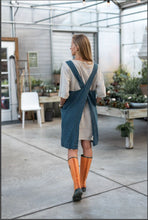 Load image into Gallery viewer, Linen Pinafore Cross-back Apron
