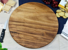 Load image into Gallery viewer, Charcuterie Board - Live Edge - Round 15&quot;
